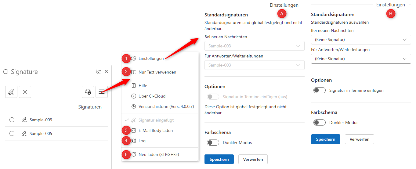 Menüübersicht