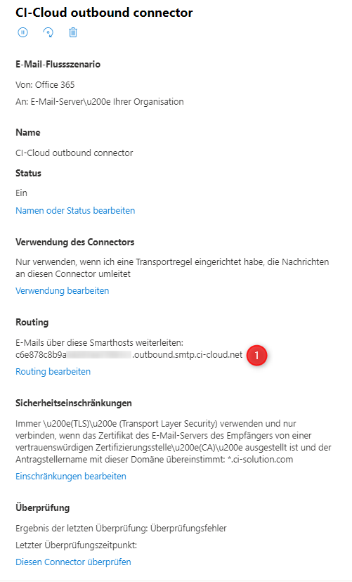 CICloud Connector & Transport Regel in Exchange Admin Center manuell