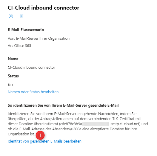 CICloud Connector & Transport Regel in Exchange Admin Center manuell