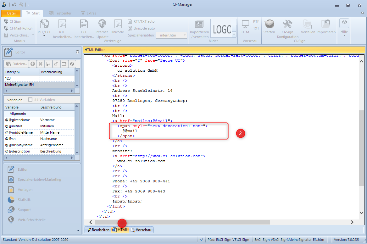 ...Hyperlinks Für EMail und seite einfügen?